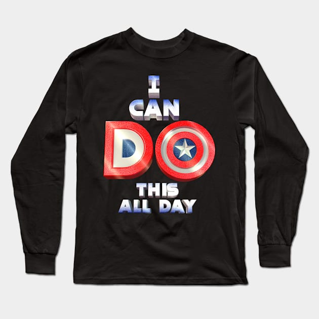 I can do this all day Long Sleeve T-Shirt by Nakano_boy